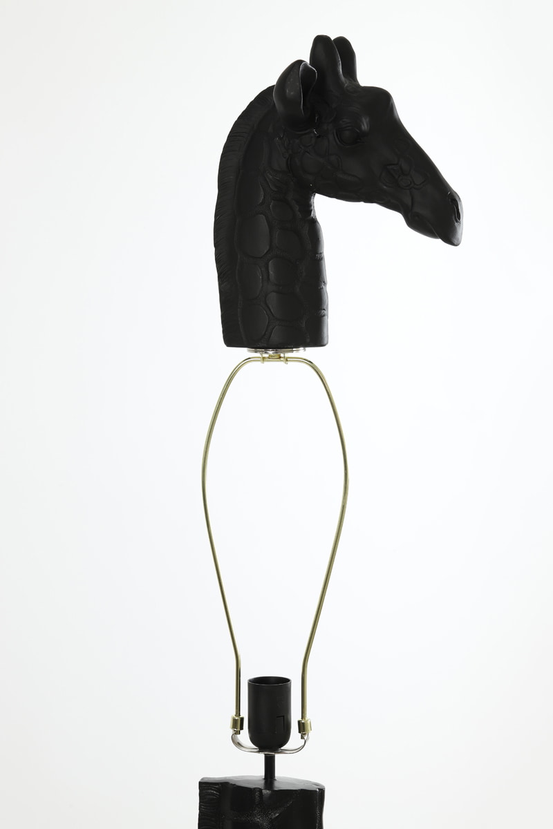 Light & Living Vloerlamp 'Giraffe' 184cm, kleur Zwart (excl. kap)