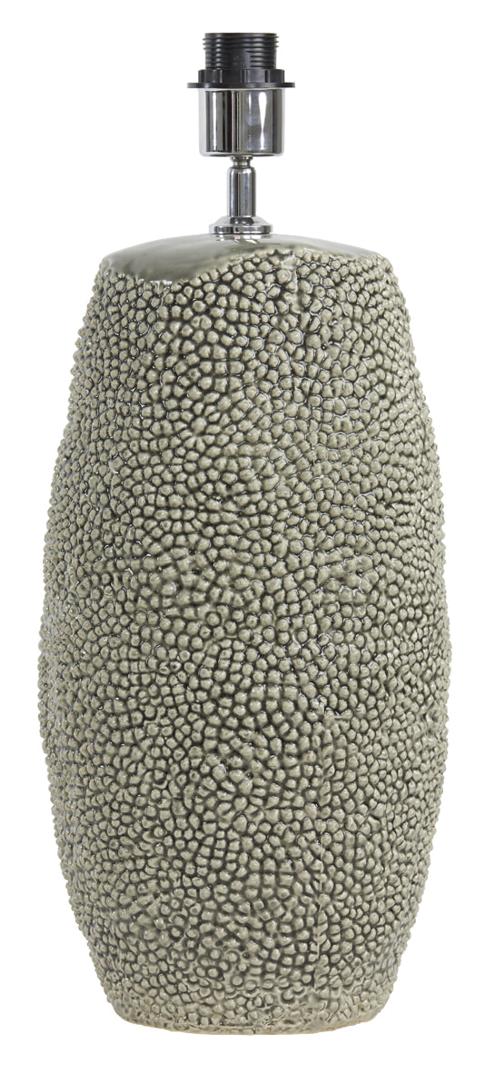 Light & Living Tafellamp 'Kyara' Keramiek, 59cm, kleur Grijs (excl. kap)