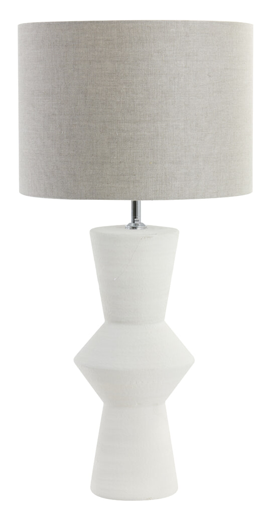 Light & Living Tafellamp 'Ayla' Keramiek, 51cm, kleur Crème (excl. kap)