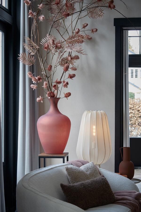 Light & Living Vloerlamp 'Plumeria' 132cm, kleur Zand