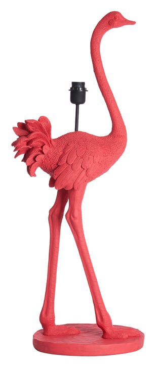 Light & Living Vloerlamp Ostrich 147cm hoog - Roze