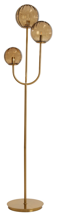 Light & Living Vloerlamp 'Magdala' 3-Lamps, kleur Bruin