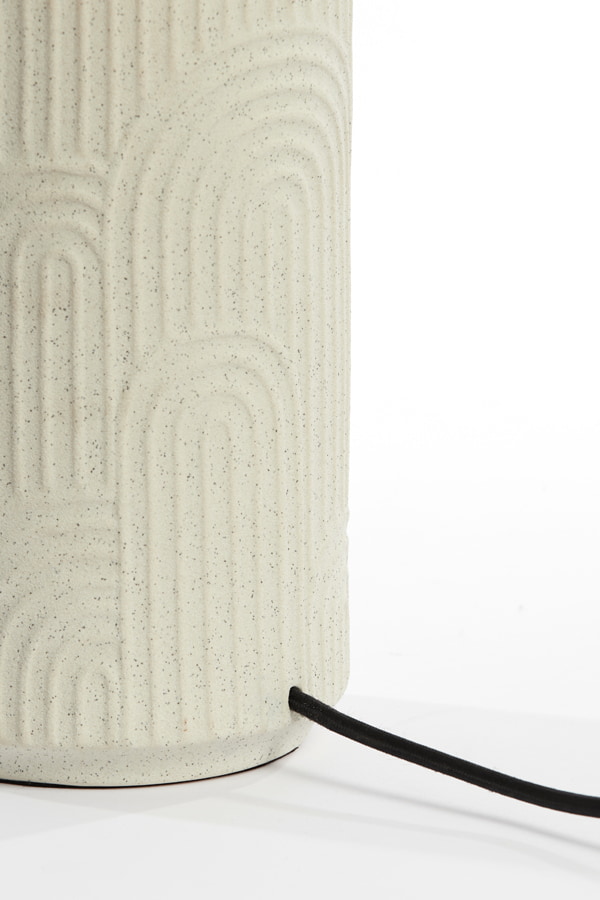 Light & Living Tafellamp 'Diego' Keramiek, 44cm hoog, kleur Ecru