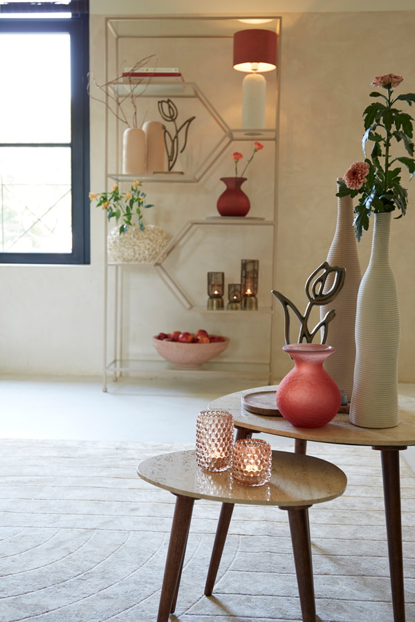Light & Living Tafellamp 'Diego' Keramiek, 44cm hoog, kleur Ecru