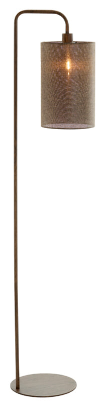 Light & Living Vloerlamp 'Donio' 155cm, kleur Bruin