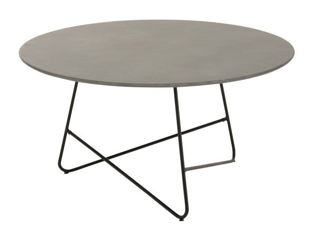 J-Line Ronde Salontafel 'Denyse' kleur Grijs J-Line Ronde Salontafel 'Denyse' kleur Grijs
