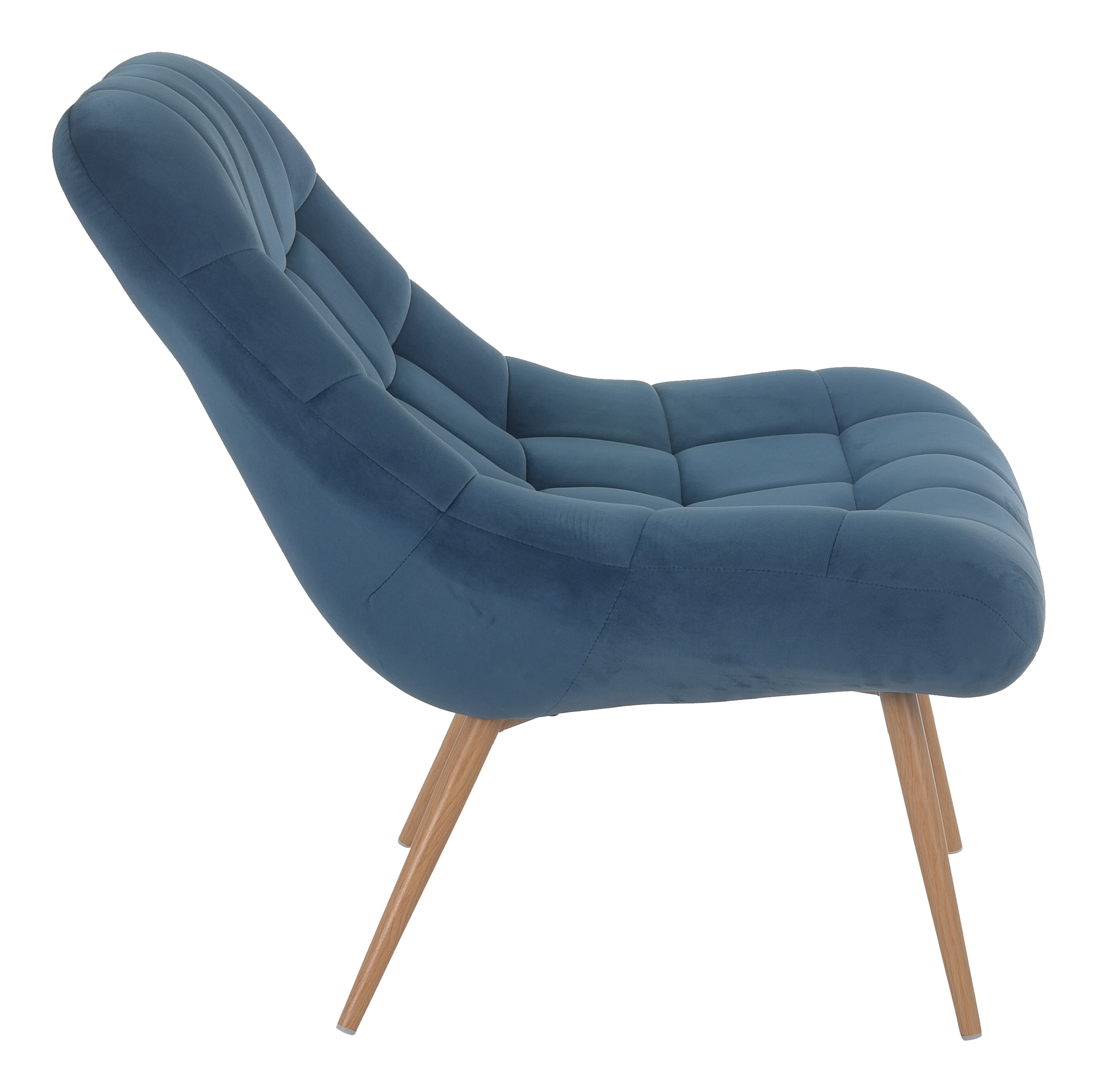 Artistiq Fauteuil 'Jurre' Velvet, kleur Blauw