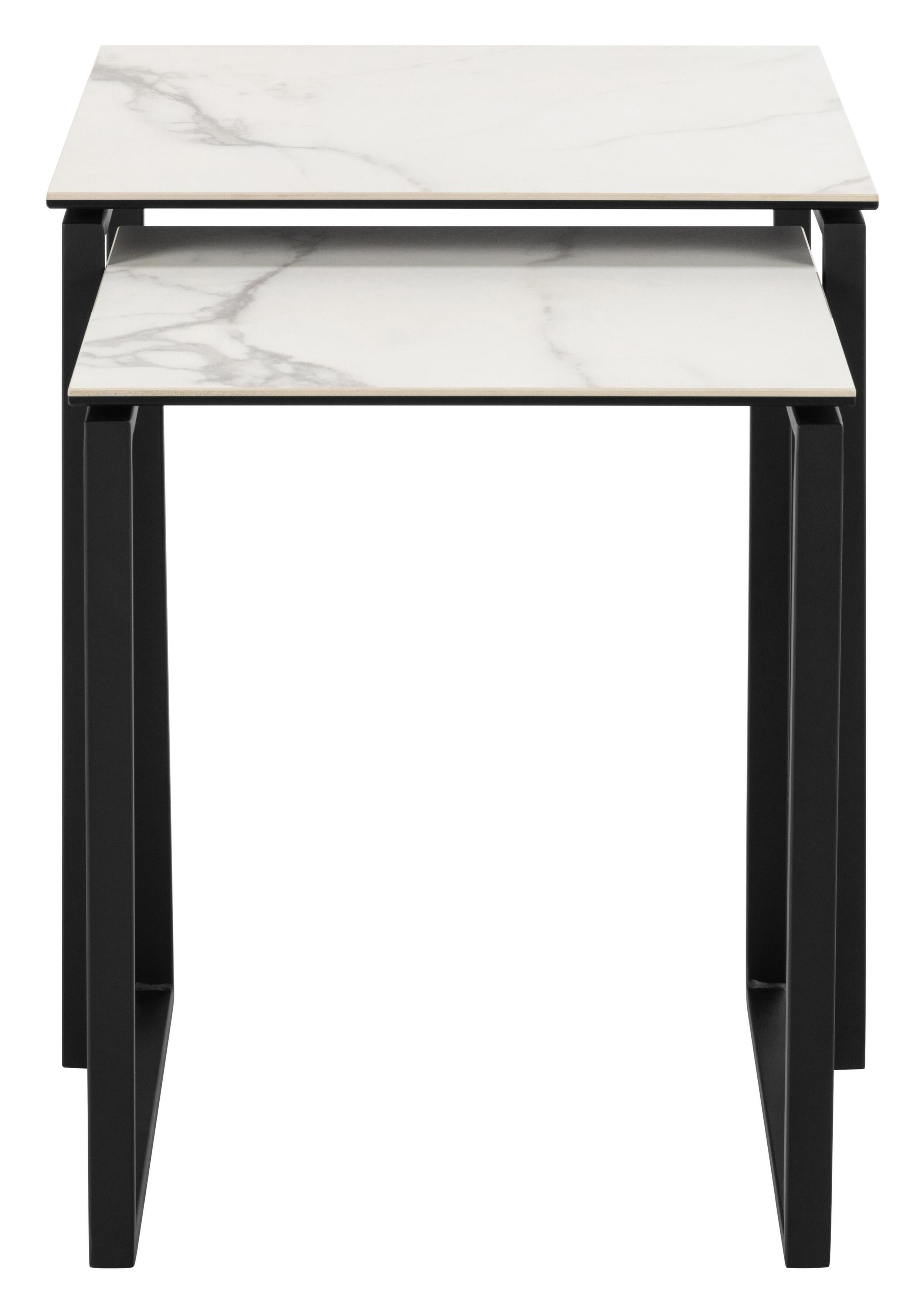 Bendt Salontafel 'Lone' Keramiek, Set van 2 stuks, kleur Wit