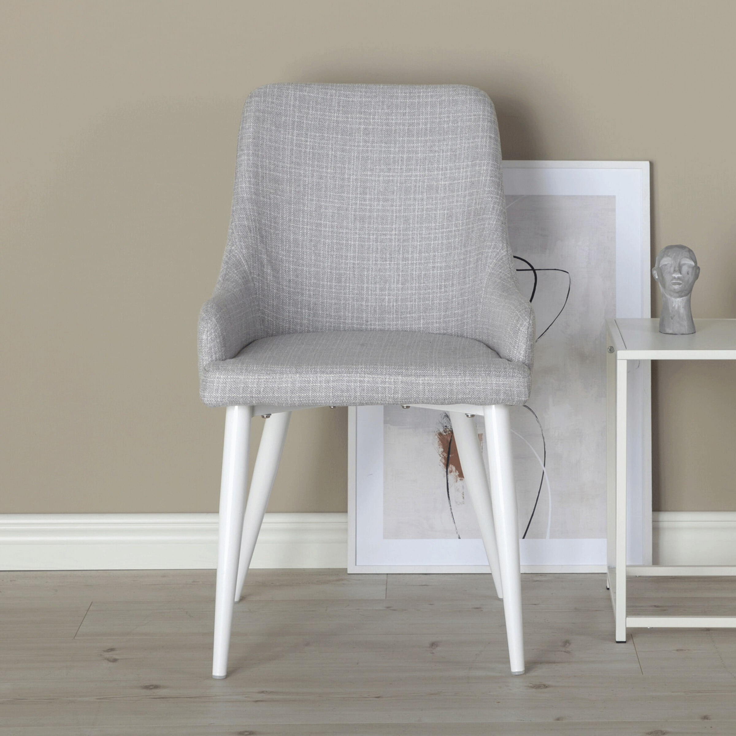 Nohr Eetkamerstoel 'Quennel' Wit onderstel