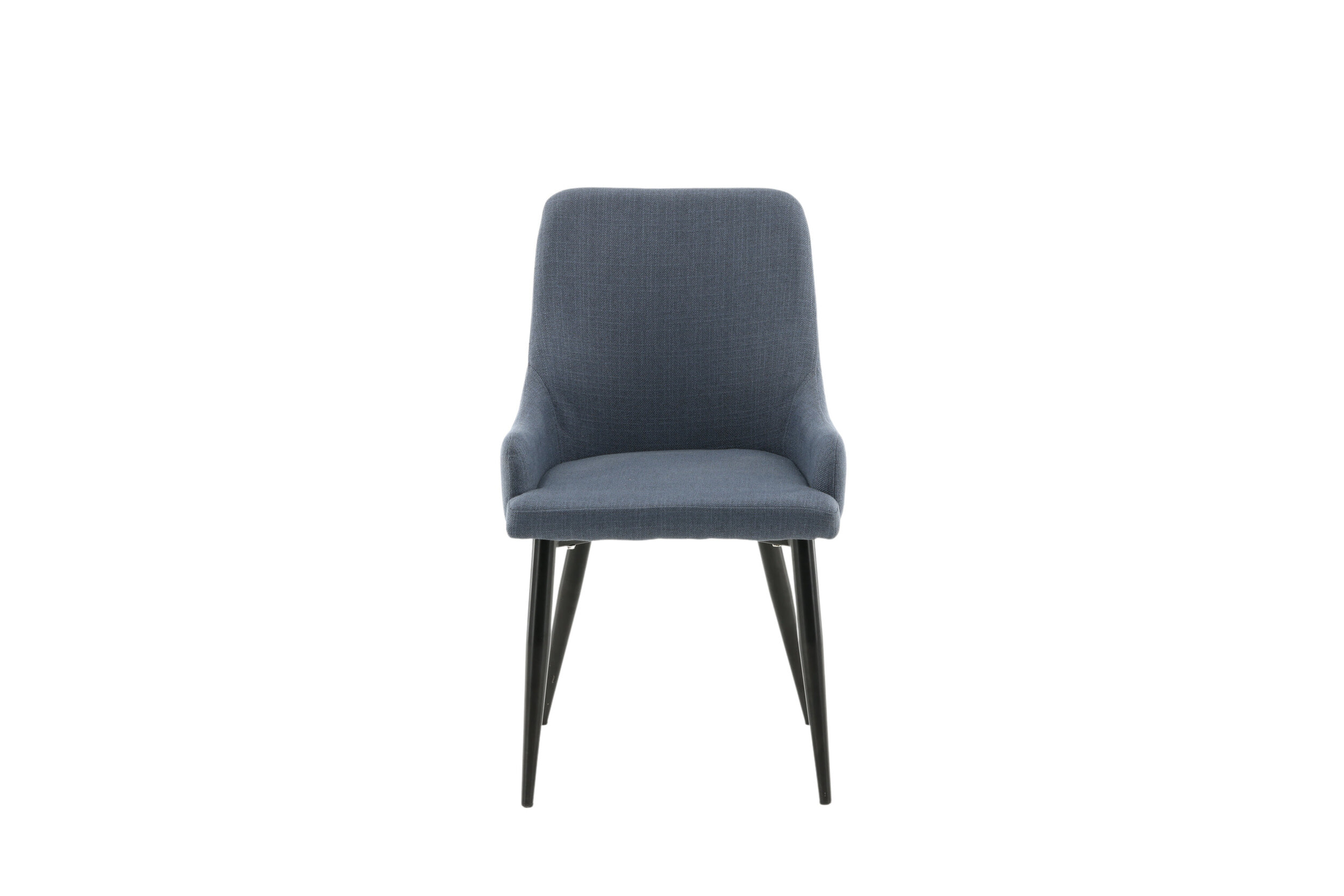 Nohr Eetkamerstoel 'Quennel' Zwart onderstel, kleur Blauw