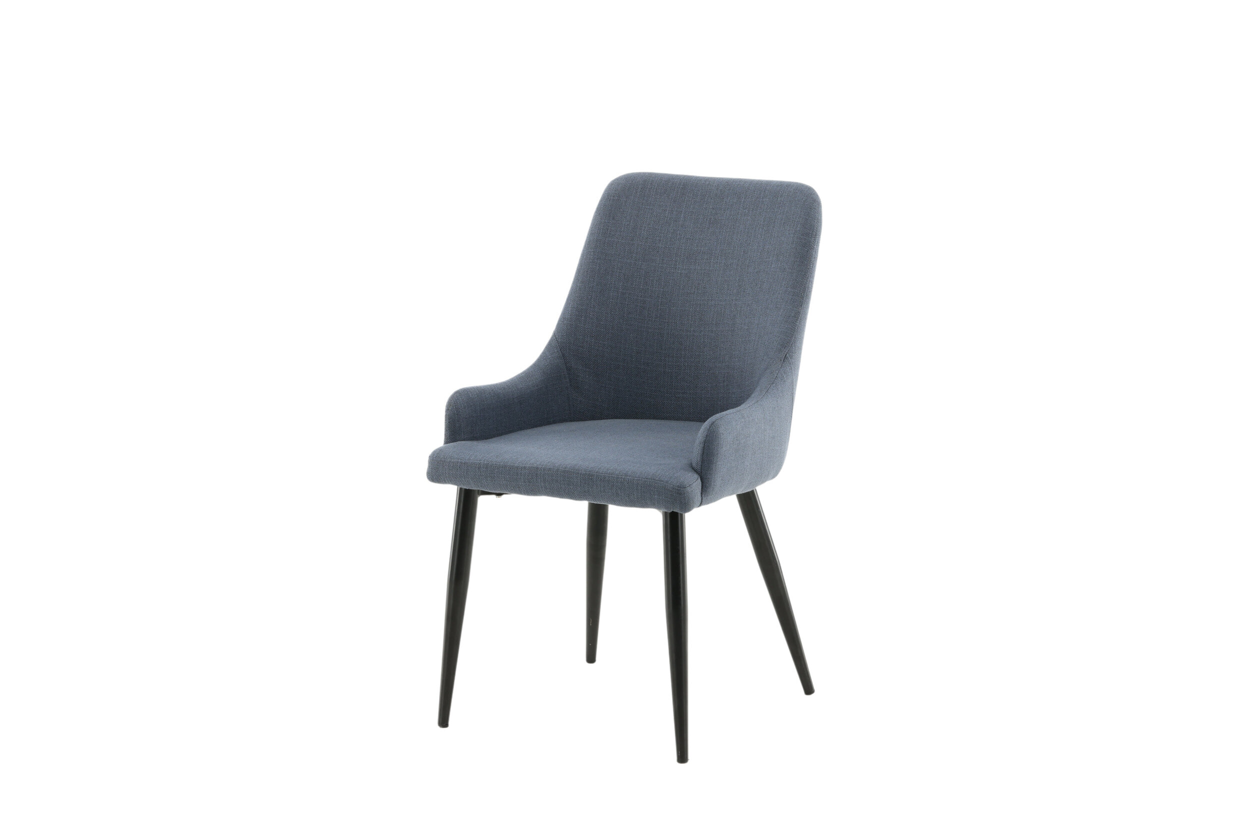 Nohr Eetkamerstoel 'Quennel' Zwart onderstel, kleur Blauw