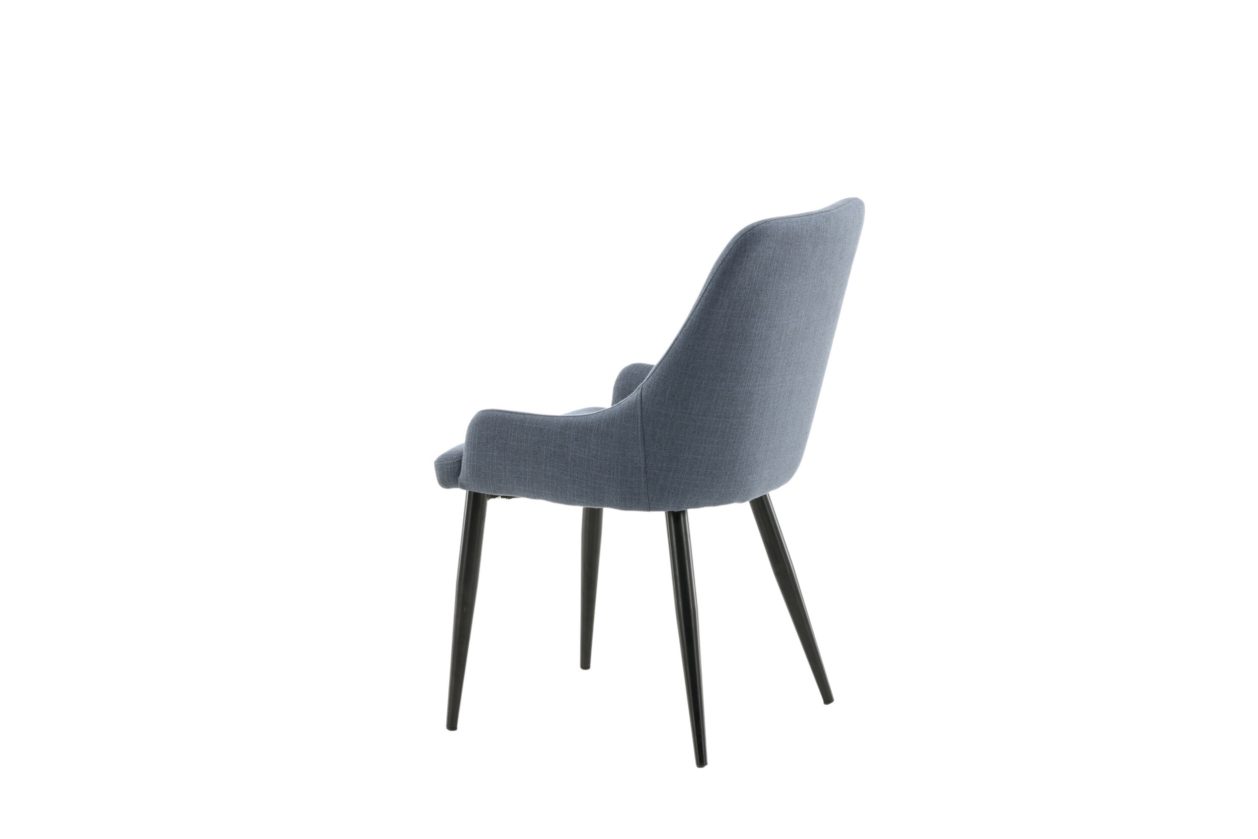 Nohr Eetkamerstoel 'Quennel' Zwart onderstel, kleur Blauw