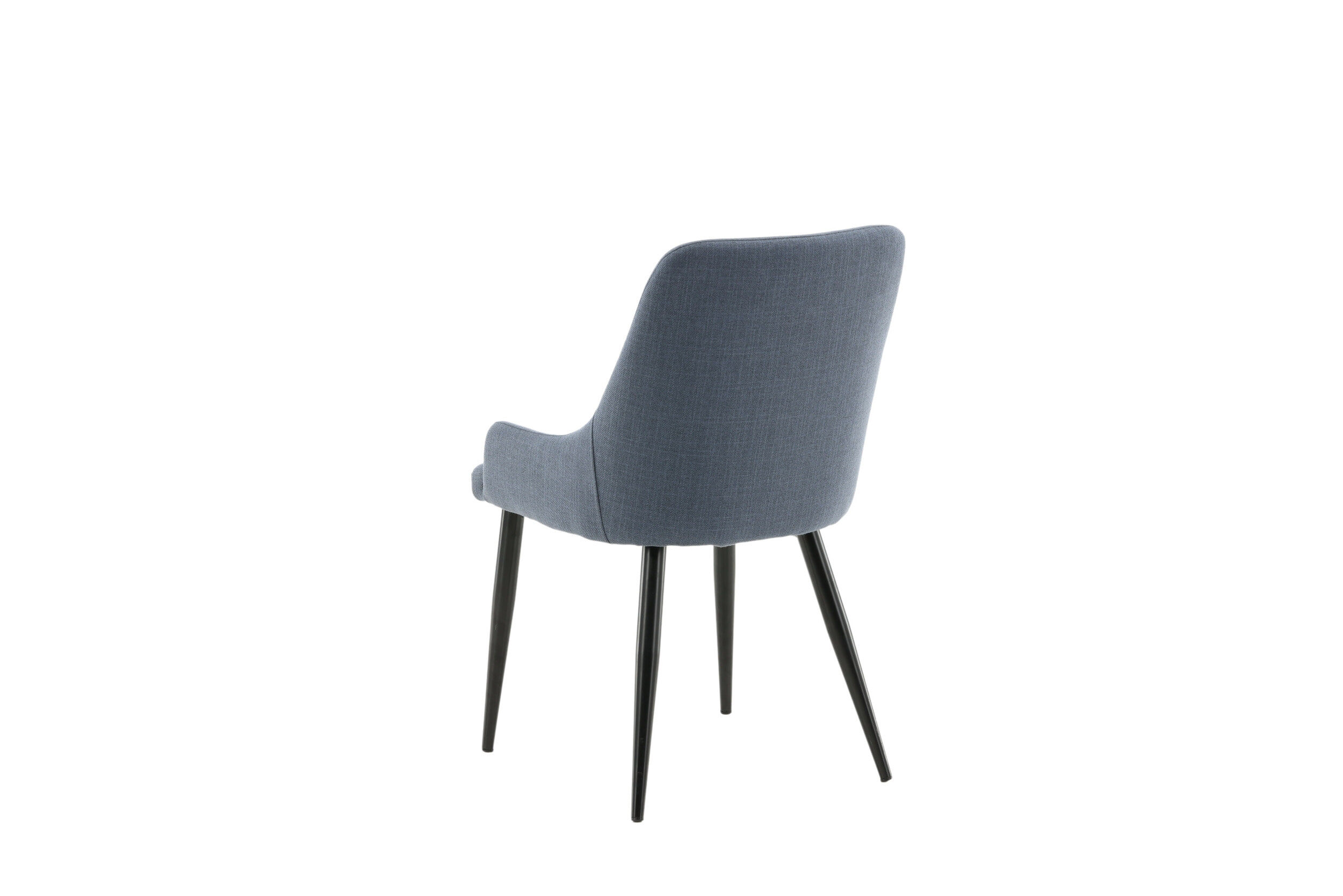 Nohr Eetkamerstoel 'Quennel' Zwart onderstel, kleur Blauw