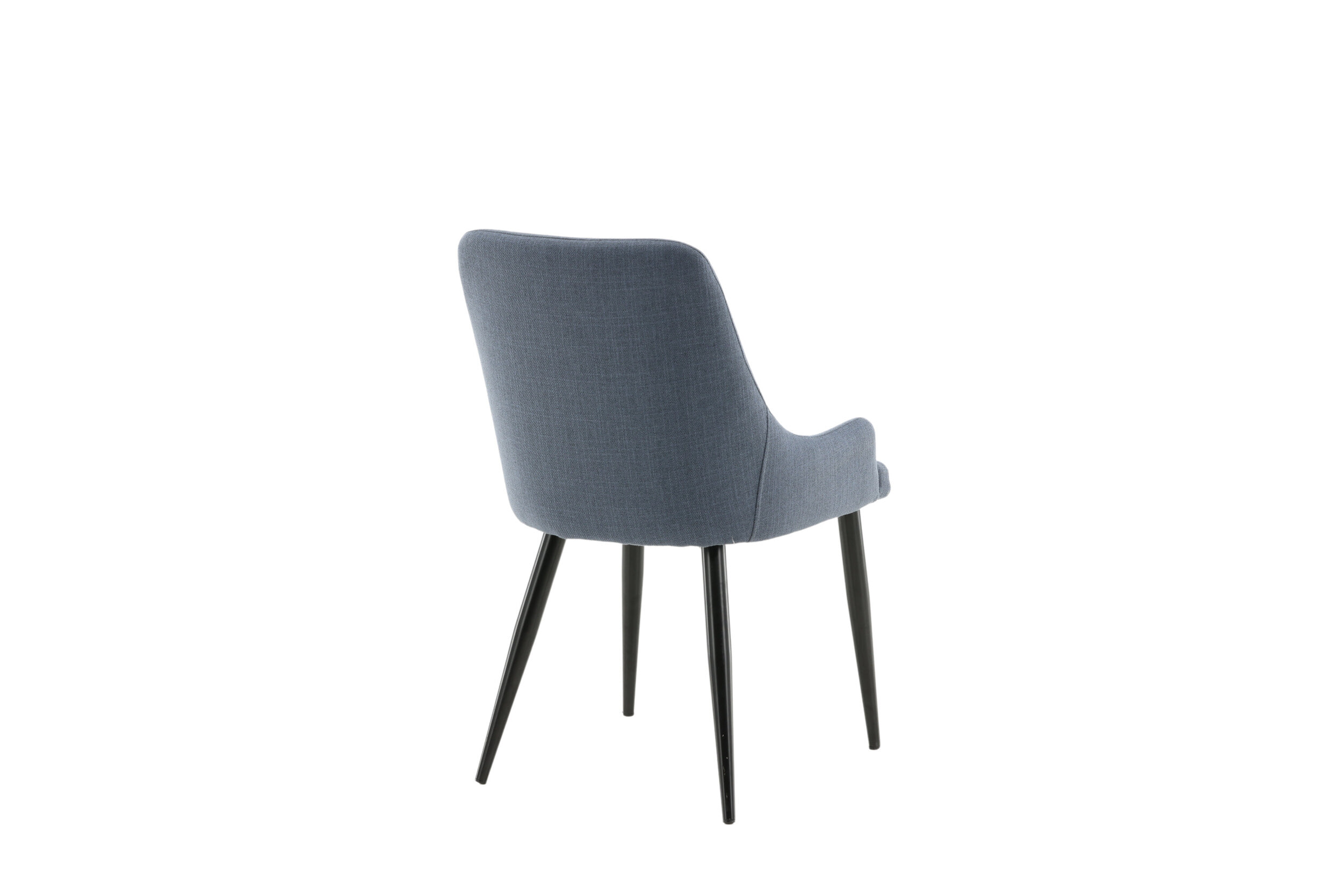 Nohr Eetkamerstoel 'Quennel' Zwart onderstel, kleur Blauw