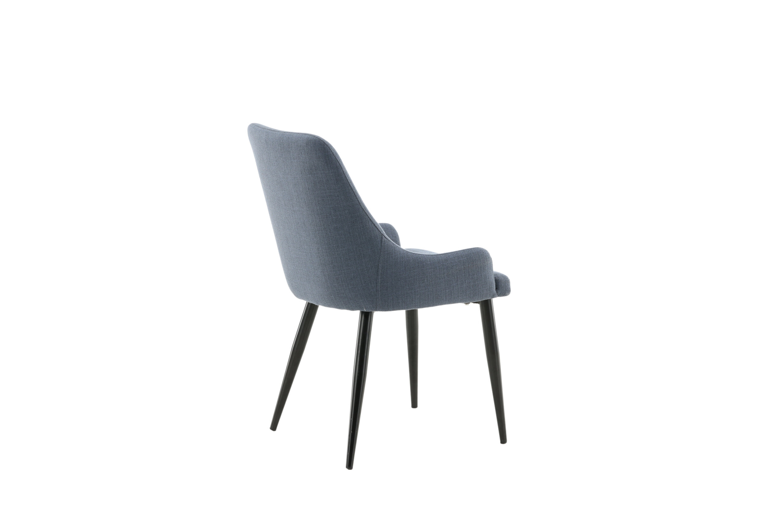 Nohr Eetkamerstoel 'Quennel' Zwart onderstel, kleur Blauw