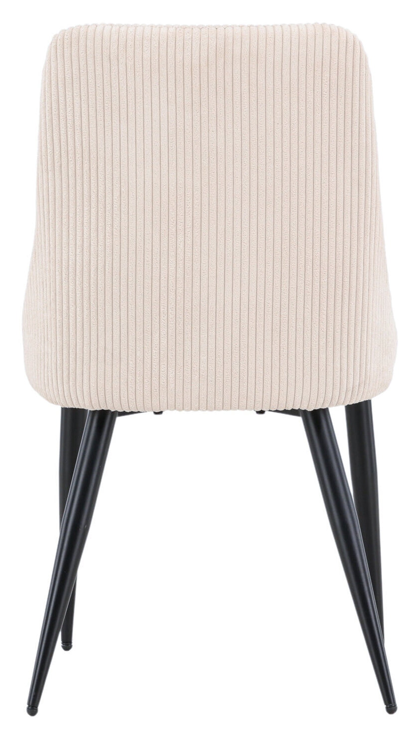 Nohr Eetkamerstoel 'Alexys' Rib, kleur Beige