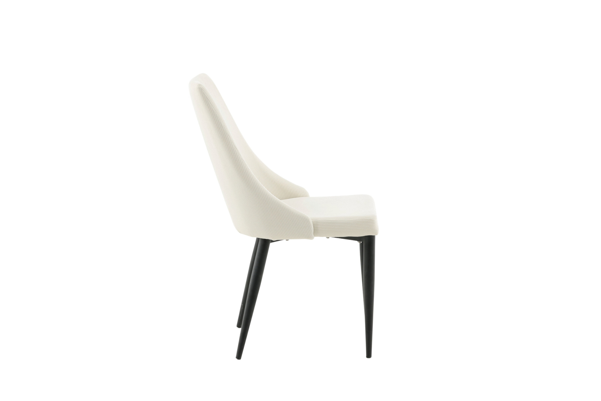 Nohr Eetkamerstoel 'Alexys' Rib, kleur Wit