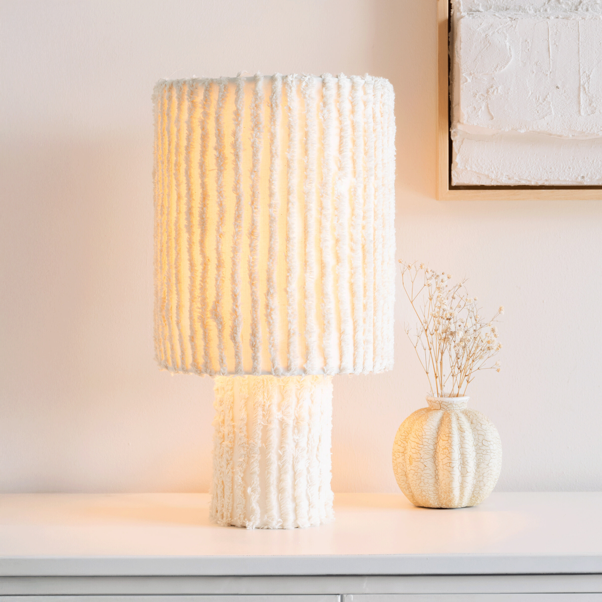 ZILT Tafellamp Corissa 40cm - Beige