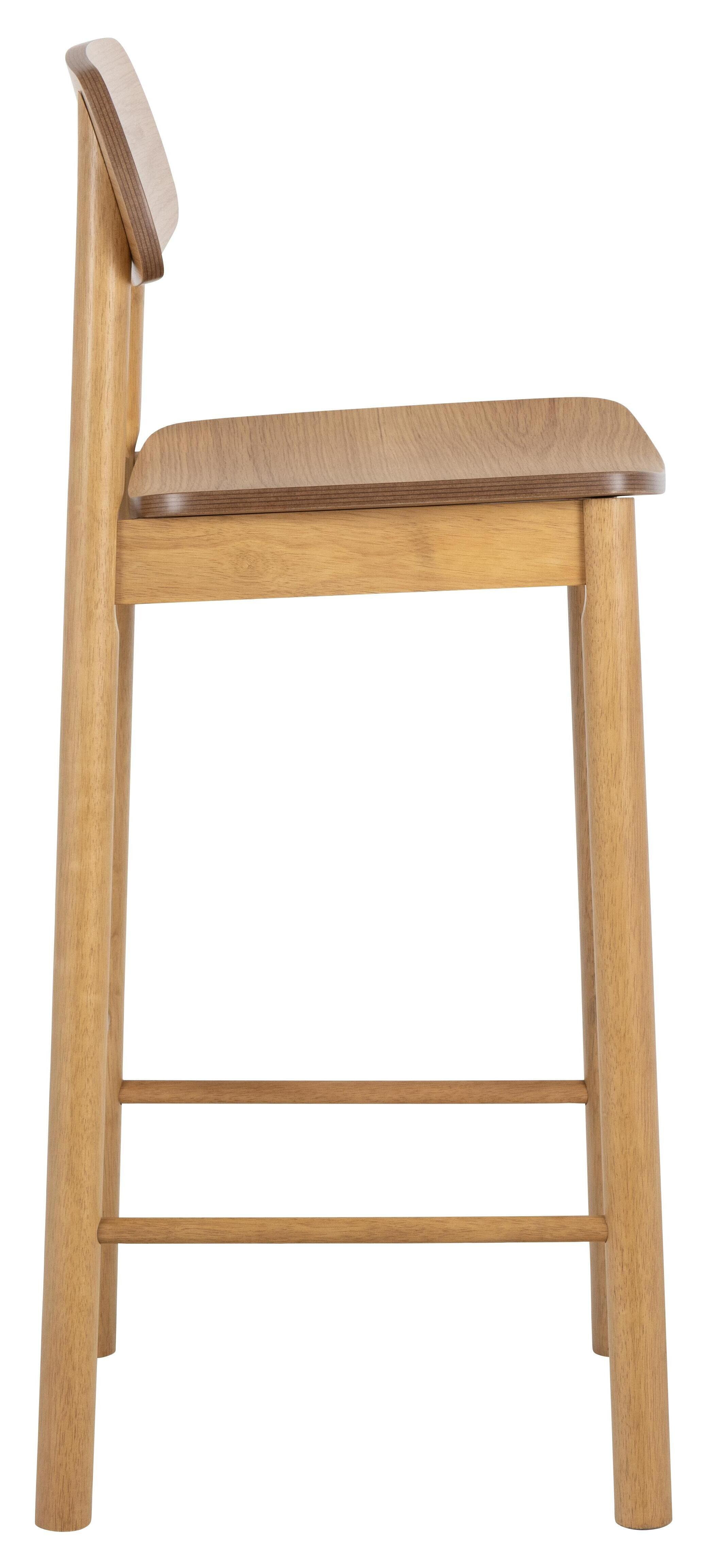Bendt Barkruk 'Vernard' Eiken (zithoogte 74cm)