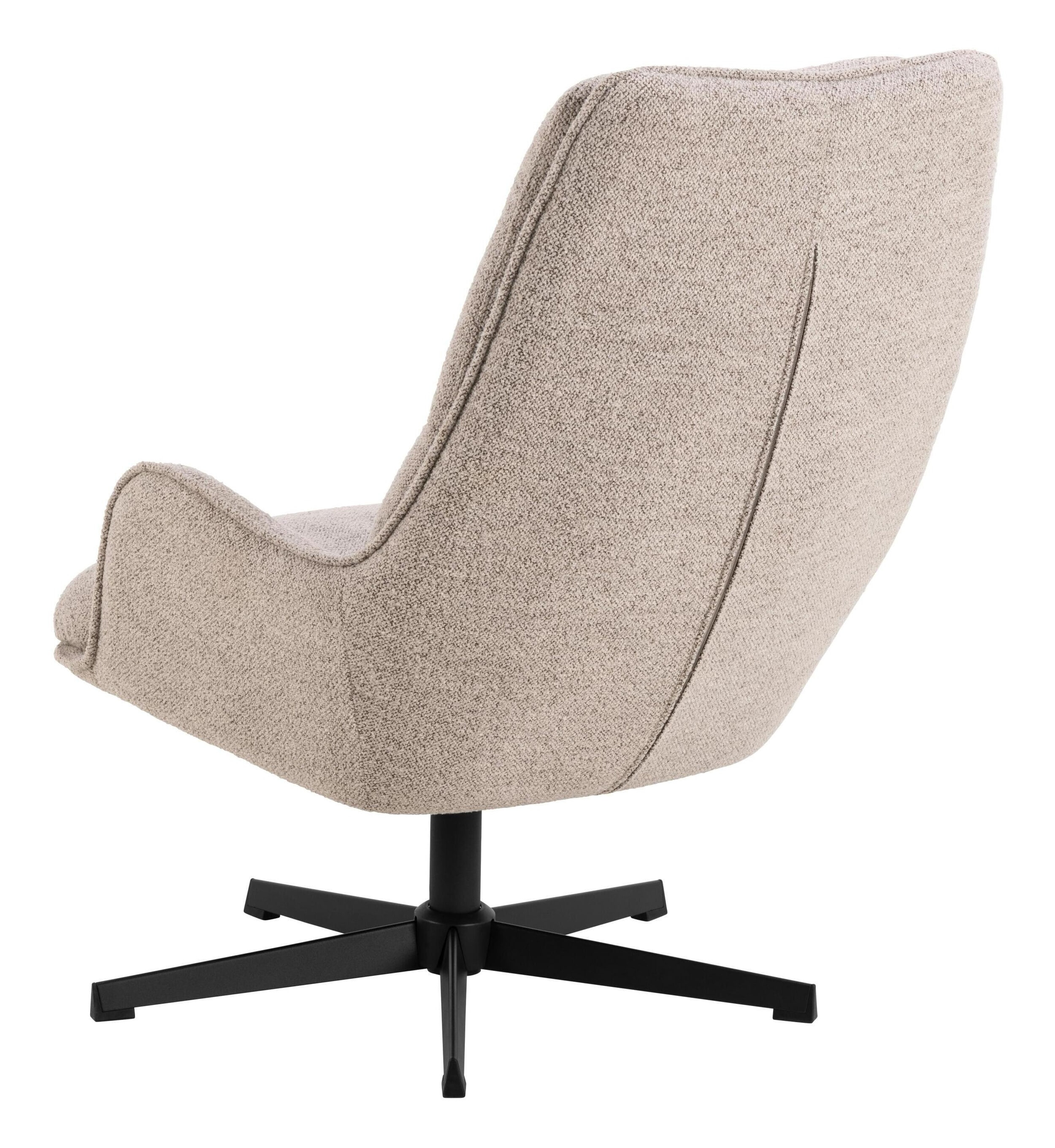 Bendt Draaifauteuil 'Damiano' Bouclé, kleur Beige