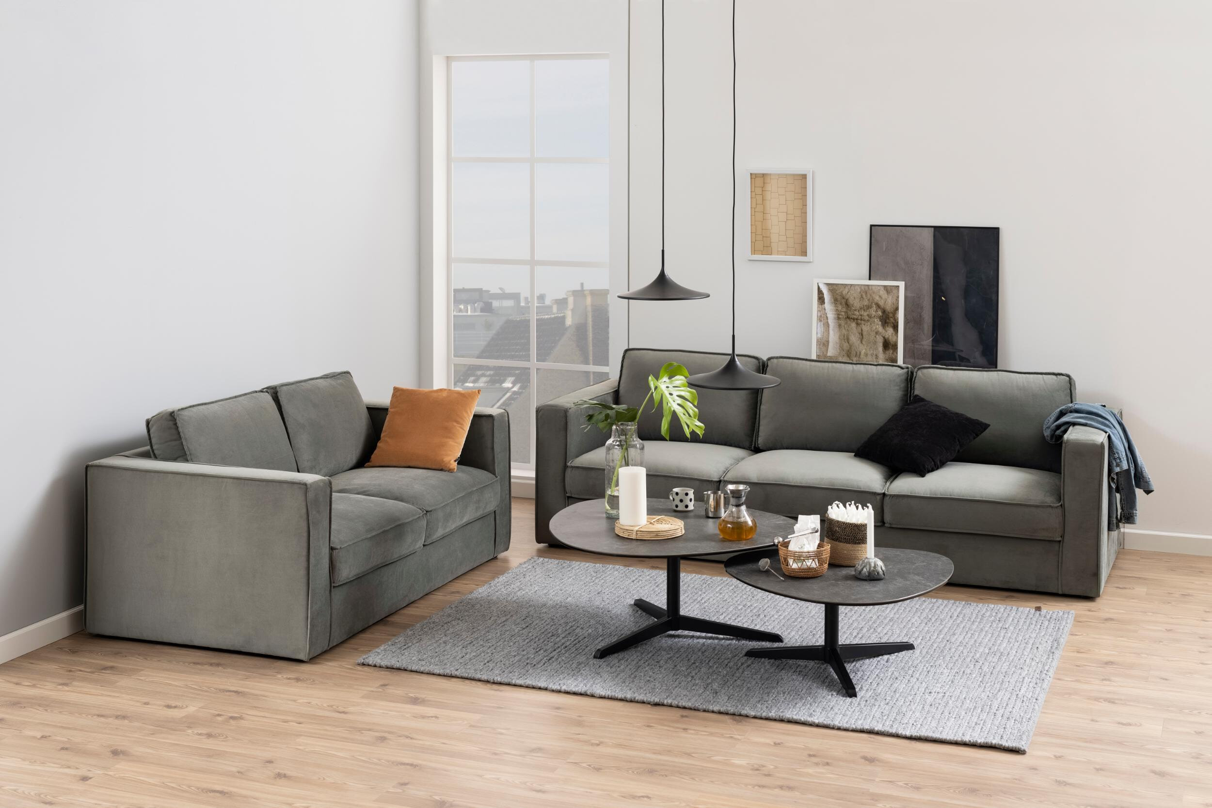 Bendt Salontafel 'Serena' Keramiek, 100 x 95cm, kleur Zwart