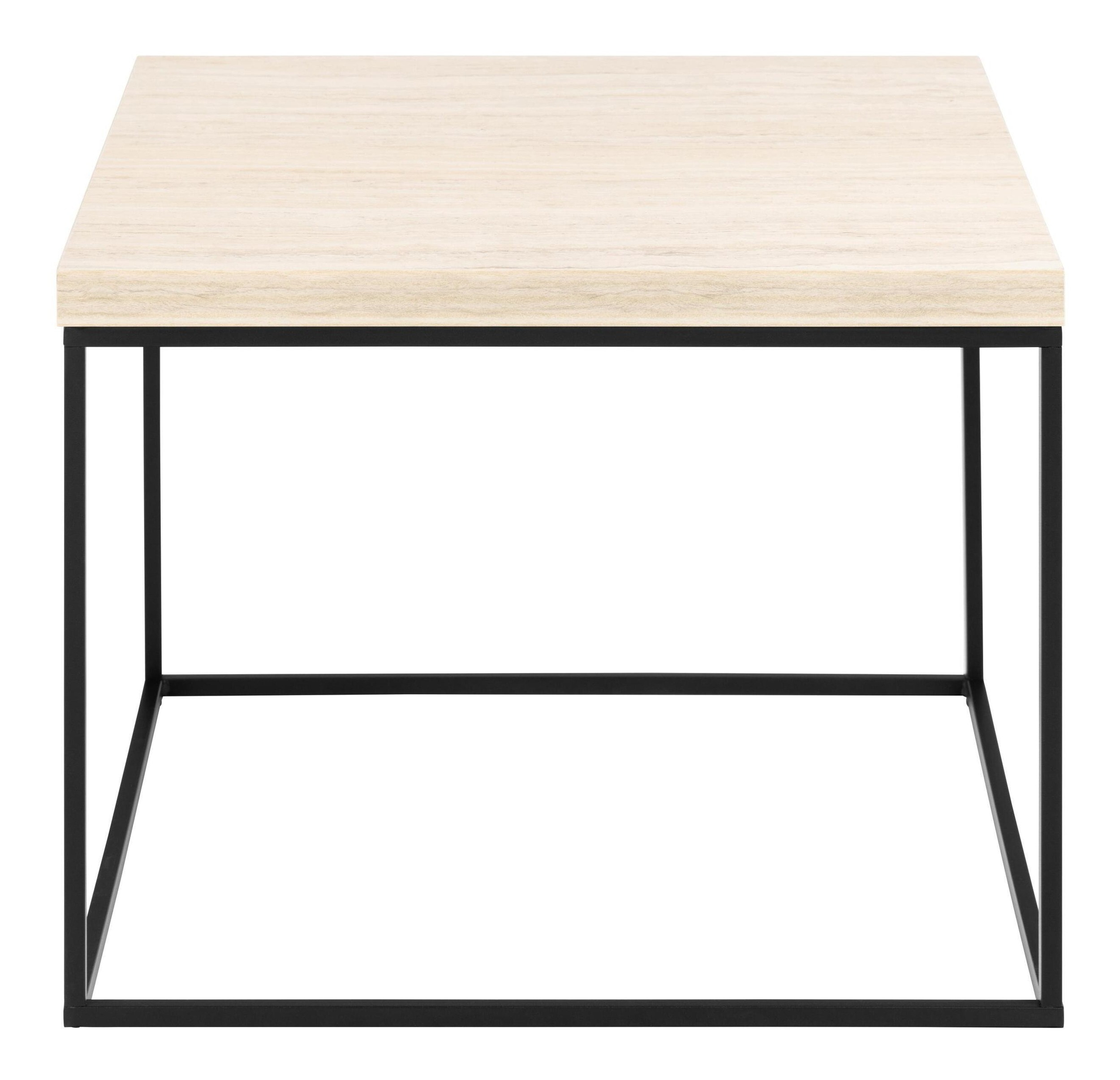Bendt Vierkante Salontafel 'Maresa' Travertine-look, 60 x 60cm
