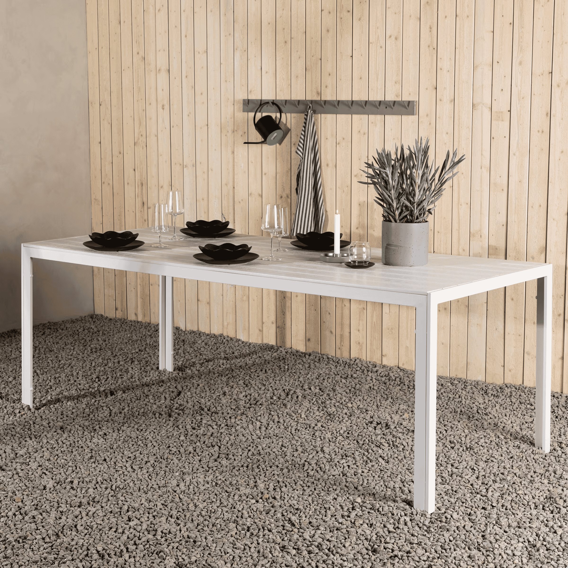 Nohr Tuintafel Erikka 205 x 90cm - Wit