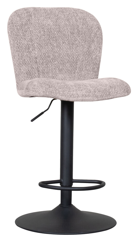 LABEL51 Draaibare Barkruk Vino Elite stof - Naturel (zithoogte 64-84cm)