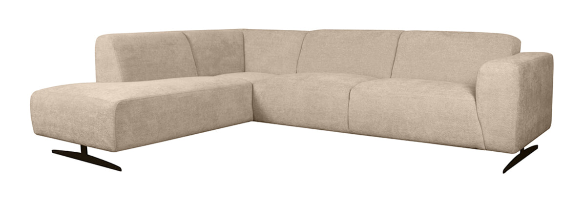 LABEL51 Loungebank Rodano Links, Elite stof - Clay