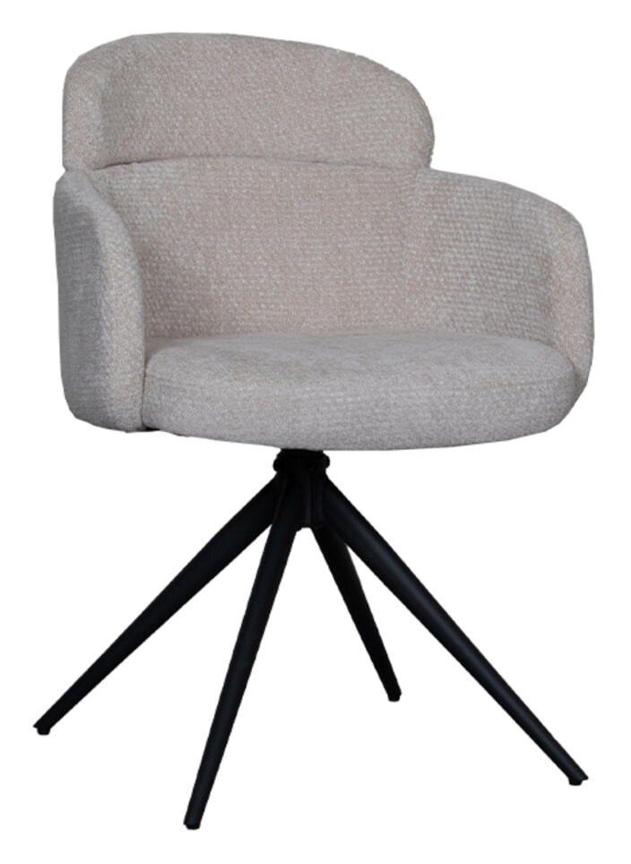 LABEL51 Draaibare Eetkamerstoel 'Levi' Elite stof