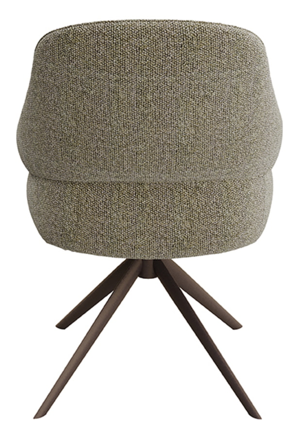 LABEL51 Draaibare Eetkamerstoel 'Bern' Bouclé, kleur Grijs