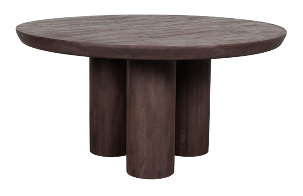 LABEL51 Ronde Eettafel 'Olly' Espresso Mangohout, 150cm