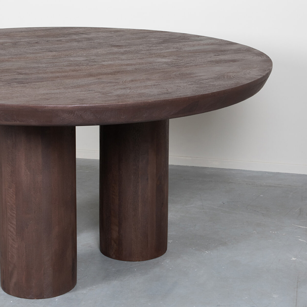 LABEL51 Ronde Eettafel 'Olly' Espresso Mangohout, 150cm