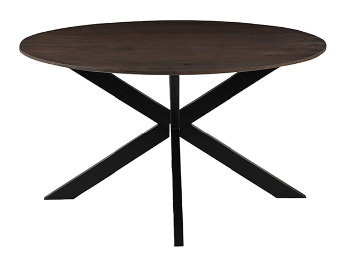 LABEL51 Ronde Eettafel Otis Mangohout, 130cm - Espresso