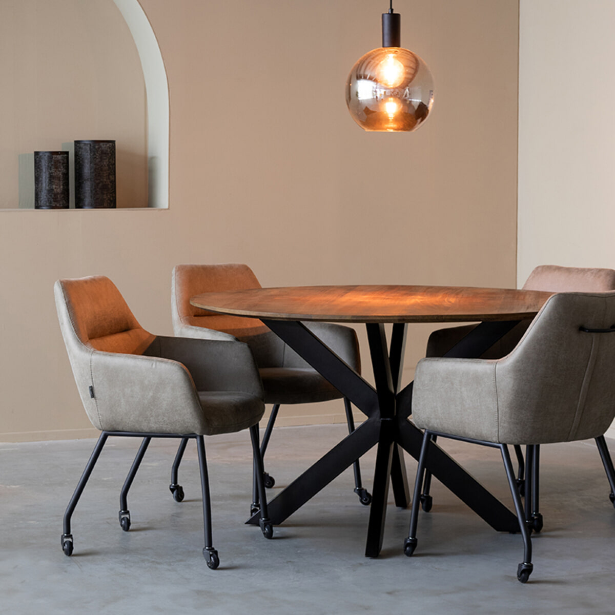 LABEL51 Ronde Eettafel Otis Mangohout, 140cm - Naturel