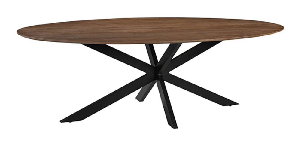 LABEL51 Ovale Eettafel James Mangohout, 210 x 110cm - Naturel