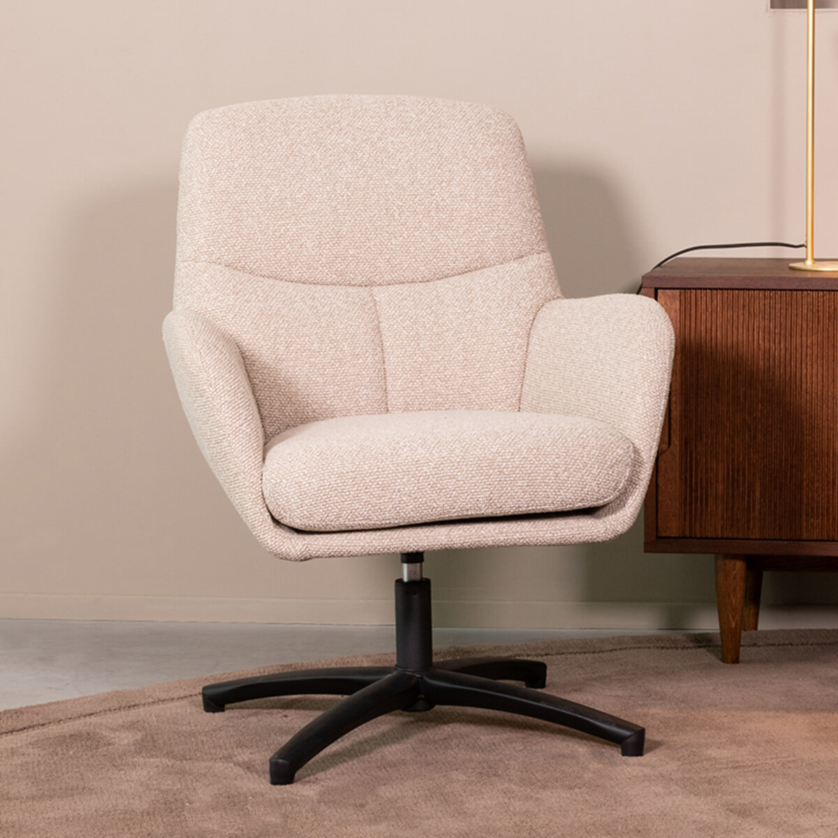 LABEL51 Draaifauteuil 'Chill Zone' Bouclé