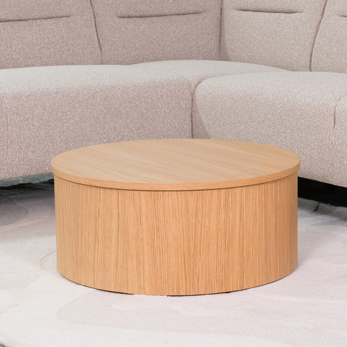 LABEL51 Ronde Salontafel Oliva Naturel Eiken, 70cm