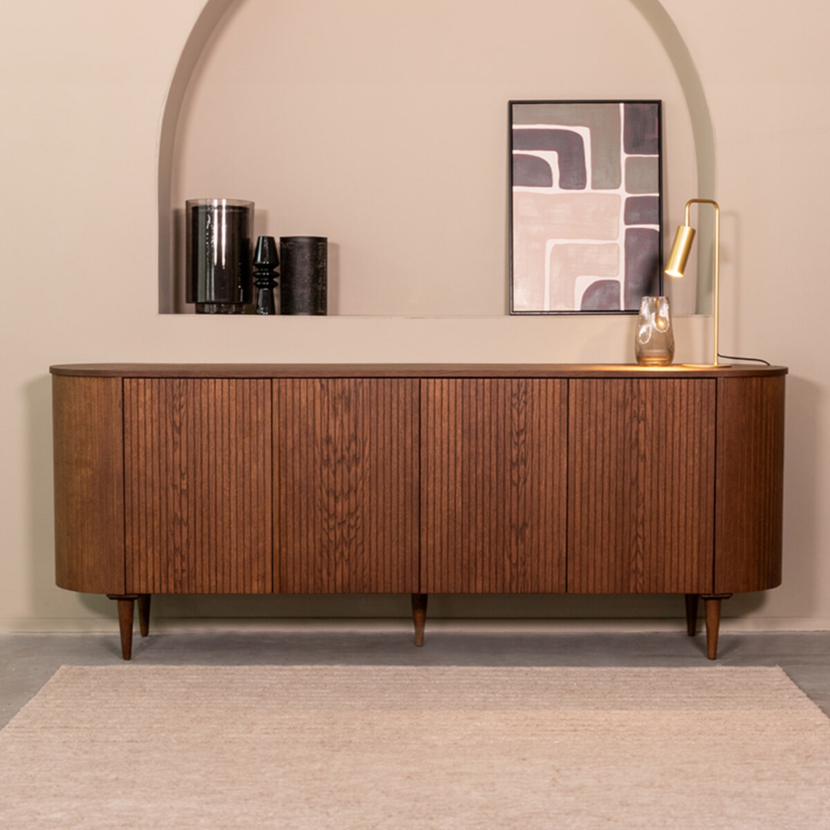 LABEL51 Dressoir 'Oliva' Eiken, 220cm