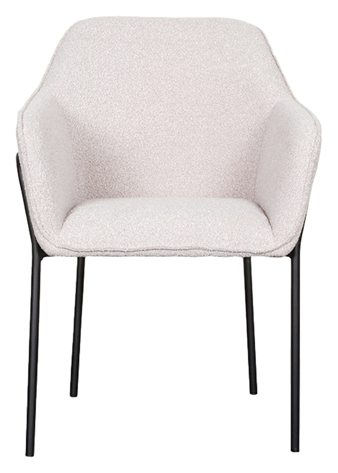 LABEL51 Eetkamerstoel 'Dexter' Bouclé, kleur Naturel