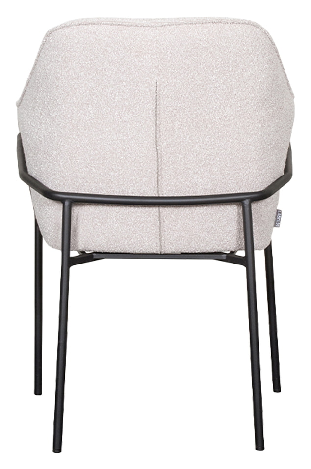 LABEL51 Eetkamerstoel 'Dexter' Bouclé, kleur Naturel