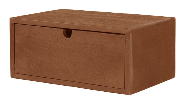 LABEL51 Zwevend Nachtkastje 'Hover' Naturel Mangohout, Met 1 lade