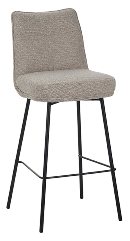 LABEL51 Barkruk Lennon Bouclé - Naturel (zithoogte 78cm)