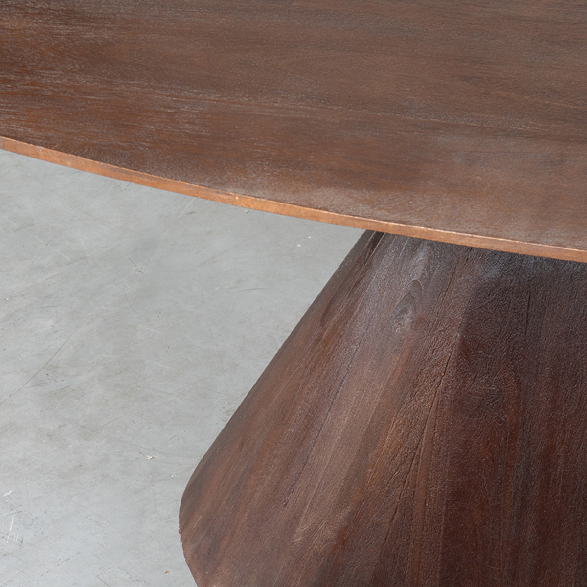 LABEL51 Ovale Eettafel 'Jagger' Espresso Mangohout, 220 x 110cm