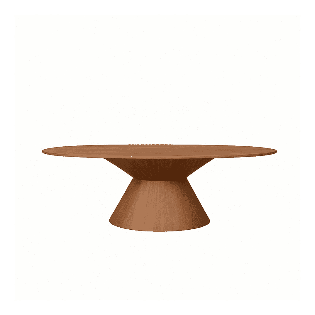 LABEL51 Ovale Eettafel Jagger Naturel Mangohout, 200 x 110cm