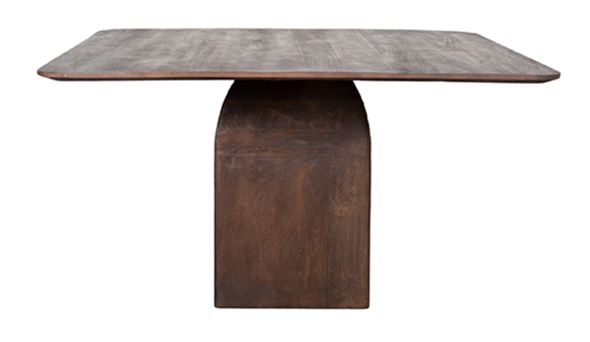 LABEL51 Vierkante Eettafel 'Ingo' Espresso Mangohout, 140 x 140cm