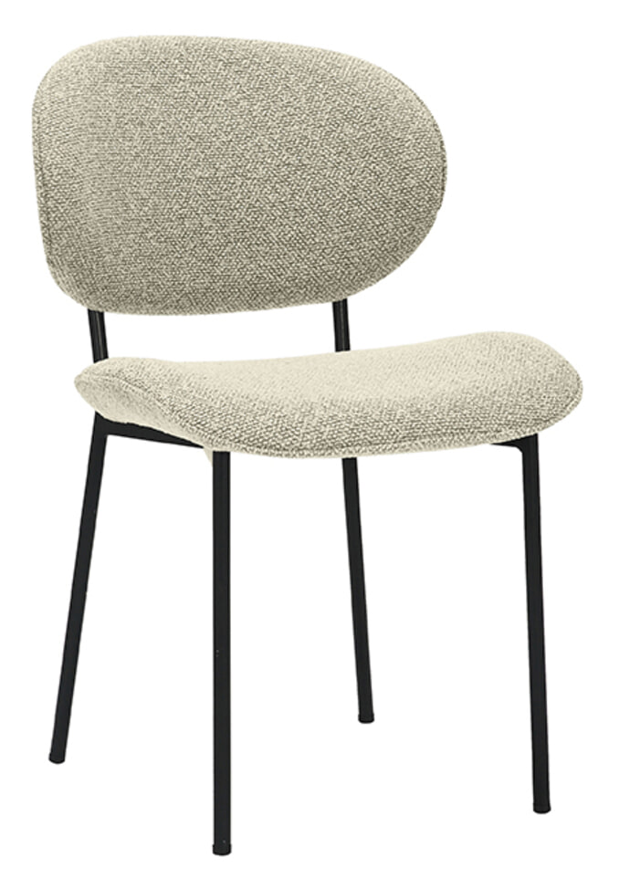 LABEL51 Eetkamerstoel 'Senn' Bouclé