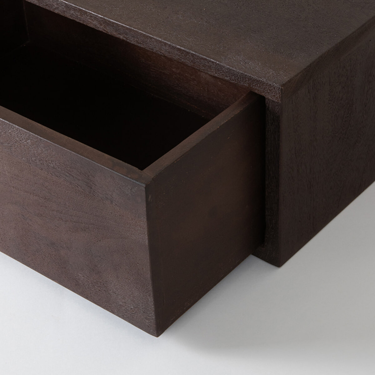 LABEL51 Zwevend Nachtkastje 'Hover' Espresso Mangohout