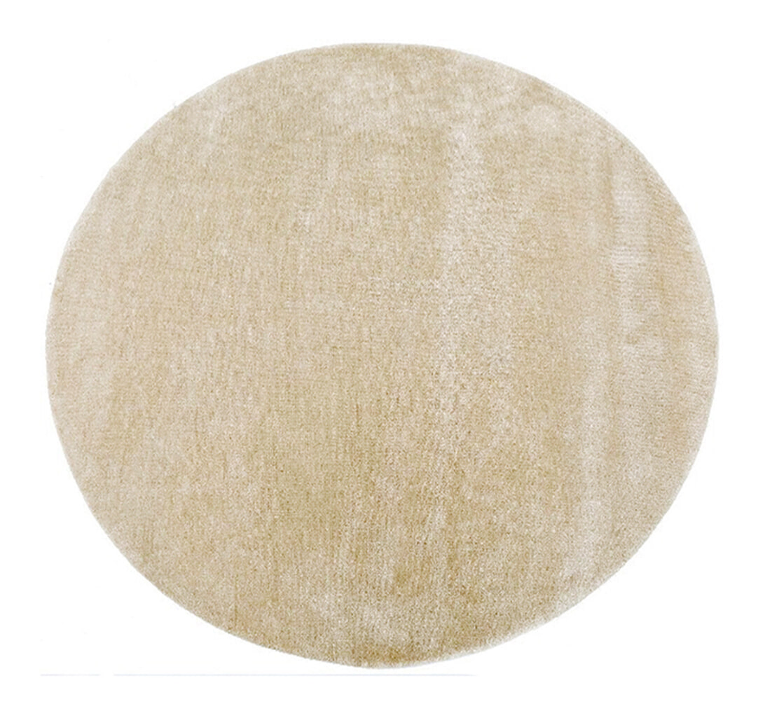 LABEL51 Rond Vloerkleed 'Mila' 200cm, kleur Zand