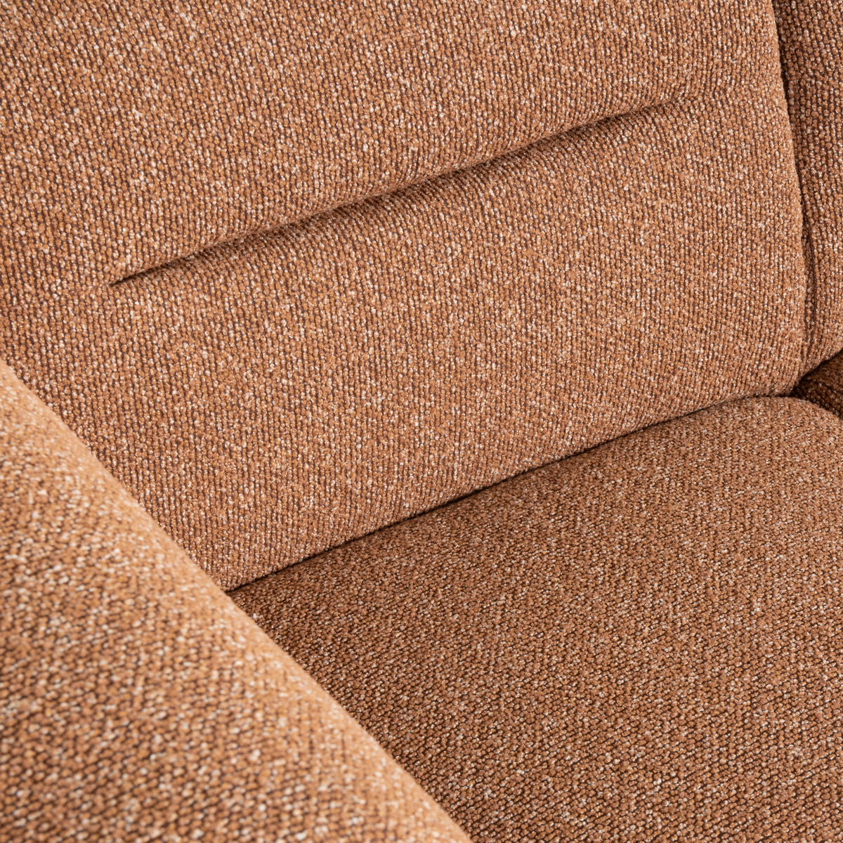 LABEL51 Hoekbank 'Bolzano' Links, Bouclé, kleur Coral